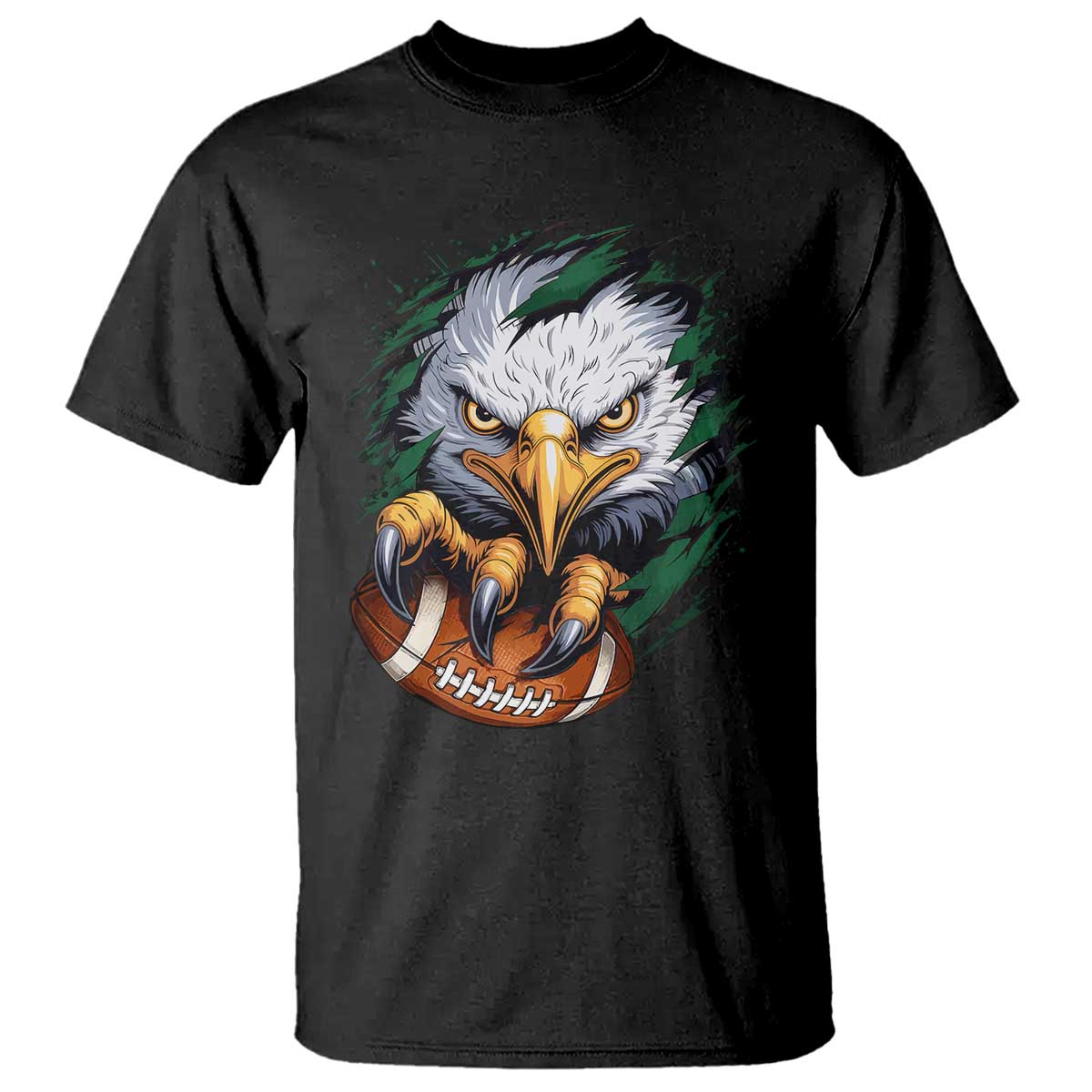 Philadelphia Fan T Shirt Green Eagles Sport Game Day - Wonder Print Shop