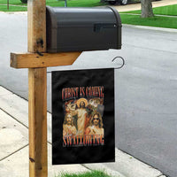 Christ Is Coming Are You Swallowing Garden Flag Funny Offensive Jesus Christian - Wonder Print Shop