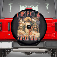 Christ Is Coming Are You Swallowing Spare Tire Cover Funny Offensive Jesus Christian - Wonder Print Shop