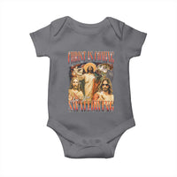 Christ Is Coming Are You Swallowing Baby Onesie Funny Offensive Jesus Christian - Wonder Print Shop