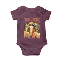Christ Is Coming Are You Swallowing Baby Onesie Funny Offensive Jesus Christian - Wonder Print Shop