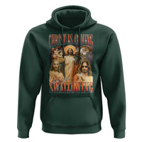 Christ Is Coming Are You Swallowing Hoodie Funny Offensive Jesus Christian - Wonder Print Shop