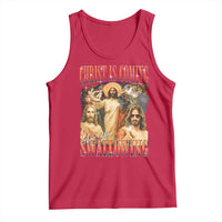 Christ Is Coming Are You Swallowing Tank Top Funny Offensive Jesus Christian - Wonder Print Shop