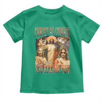 Christ Is Coming Are You Swallowing Toddler T Shirt Funny Offensive Jesus Christian - Wonder Print Shop