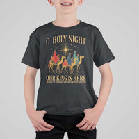 O Holy Night Our King Is Here Jesus Is The Reason T Shirt For Kid Christian Religious Xmas - Wonder Print Shop