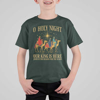 O Holy Night Our King Is Here Jesus Is The Reason T Shirt For Kid Christian Religious Xmas - Wonder Print Shop