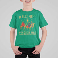 O Holy Night Our King Is Here Jesus Is The Reason T Shirt For Kid Christian Religious Xmas - Wonder Print Shop