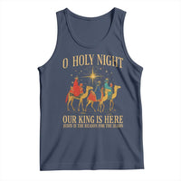 O Holy Night Our King Is Here Jesus Is The Reason Tank Top Christian Religious Xmas - Wonder Print Shop