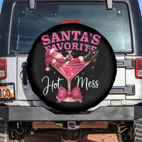 Funny Christmas Santas Favorite Hot Mess Spare Tire Cover Xmas Drinking Party - Wonder Print Shop
