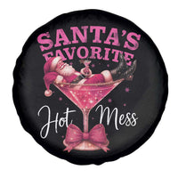 Funny Christmas Santas Favorite Hot Mess Spare Tire Cover Xmas Drinking Party - Wonder Print Shop