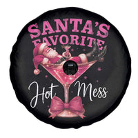 Funny Christmas Santas Favorite Hot Mess Spare Tire Cover Xmas Drinking Party - Wonder Print Shop