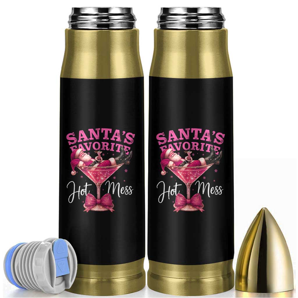 Funny Christmas Santas Favorite Hot Mess Bullet Tumbler Xmas Drinking Party - Wonder Print Shop