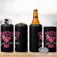 Funny Christmas Santas Favorite Hot Mess 4 in 1 Can Cooler Tumbler Xmas Drinking Party - Wonder Print Shop