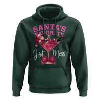 Funny Christmas Santas Favorite Hot Mess Hoodie Xmas Drinking Party - Wonder Print Shop