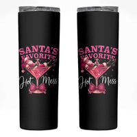 Funny Christmas Santas Favorite Hot Mess Skinny Tumbler Xmas Drinking Party - Wonder Print Shop