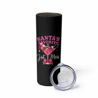 Funny Christmas Santas Favorite Hot Mess Skinny Tumbler Xmas Drinking Party - Wonder Print Shop