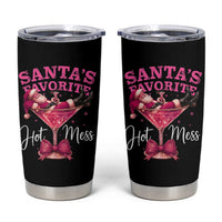 Funny Christmas Santas Favorite Hot Mess Tumbler Cup Xmas Drinking Party - Wonder Print Shop