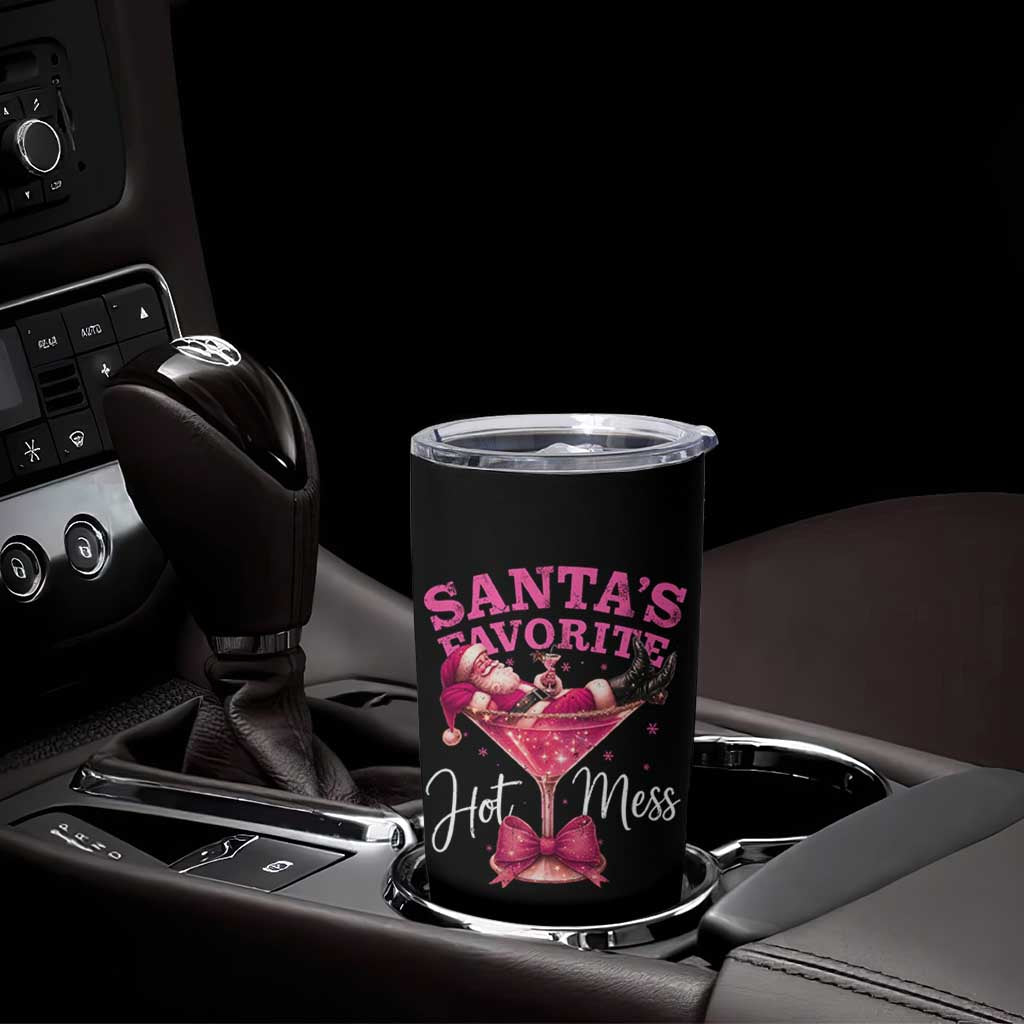 Funny Christmas Santas Favorite Hot Mess Tumbler Cup Xmas Drinking Party - Wonder Print Shop