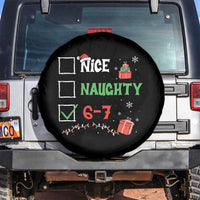 Funny 67 Christmas Spare Tire Cover Nice Naughty 67 Xmas Checklist - Wonder Print Shop