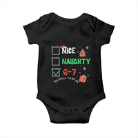 Funny 67 Christmas Baby Onesie Nice Naughty 67 Xmas Checklist - Wonder Print Shop