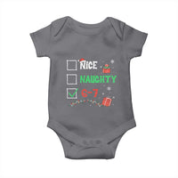 Funny 67 Christmas Baby Onesie Nice Naughty 67 Xmas Checklist - Wonder Print Shop