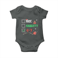 Funny 67 Christmas Baby Onesie Nice Naughty 67 Xmas Checklist - Wonder Print Shop