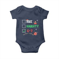 Funny 67 Christmas Baby Onesie Nice Naughty 67 Xmas Checklist - Wonder Print Shop