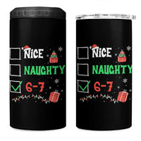 Funny 67 Christmas 4 in 1 Can Cooler Tumbler Nice Naughty 67 Xmas Checklist - Wonder Print Shop