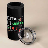 Funny 67 Christmas 4 in 1 Can Cooler Tumbler Nice Naughty 67 Xmas Checklist - Wonder Print Shop