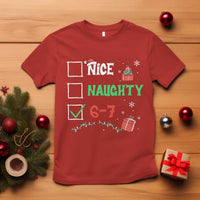 Funny 67 Christmas T Shirt Nice Naughty 67 Xmas Checklist - Wonder Print Shop