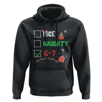 Funny 67 Christmas Hoodie Nice Naughty 67 Xmas Checklist - Wonder Print Shop