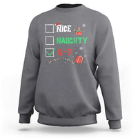 Funny 67 Christmas Sweatshirt Nice Naughty 67 Xmas Checklist - Wonder Print Shop