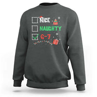 Funny 67 Christmas Sweatshirt Nice Naughty 67 Xmas Checklist - Wonder Print Shop