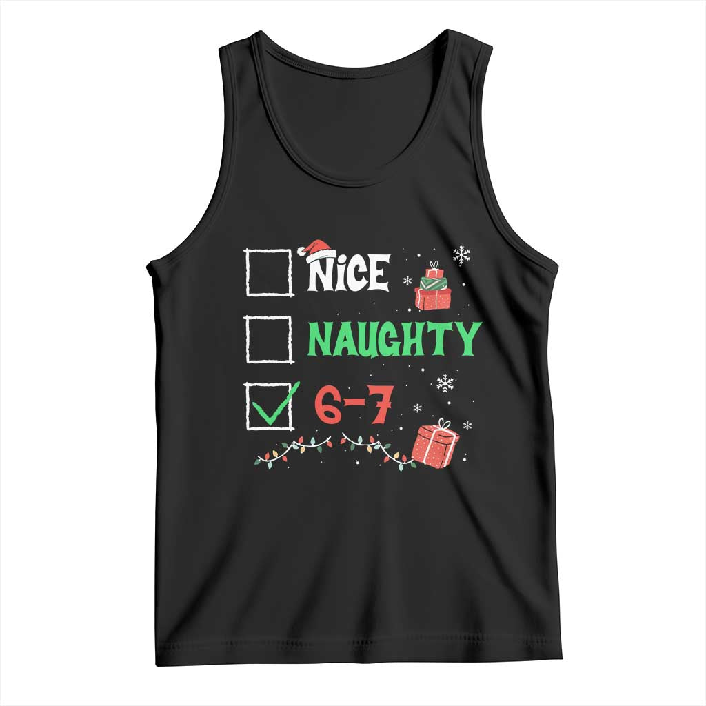 Funny 67 Christmas Tank Top Nice Naughty 67 Xmas Checklist - Wonder Print Shop