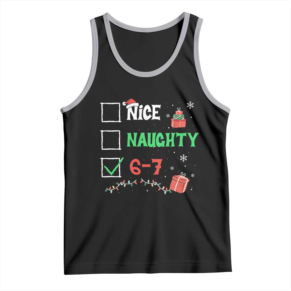 Funny 67 Christmas Tank Top Nice Naughty 67 Xmas Checklist - Wonder Print Shop