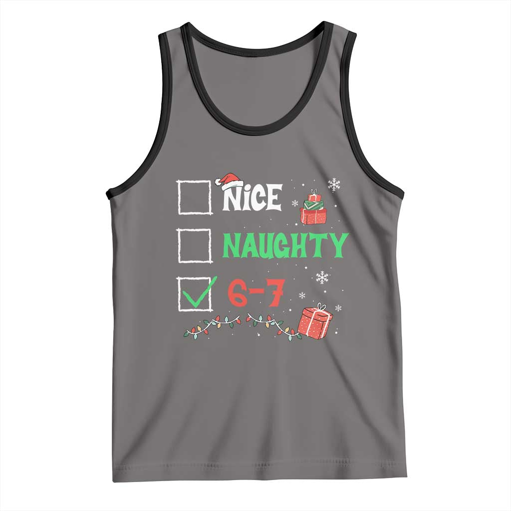 Funny 67 Christmas Tank Top Nice Naughty 67 Xmas Checklist - Wonder Print Shop