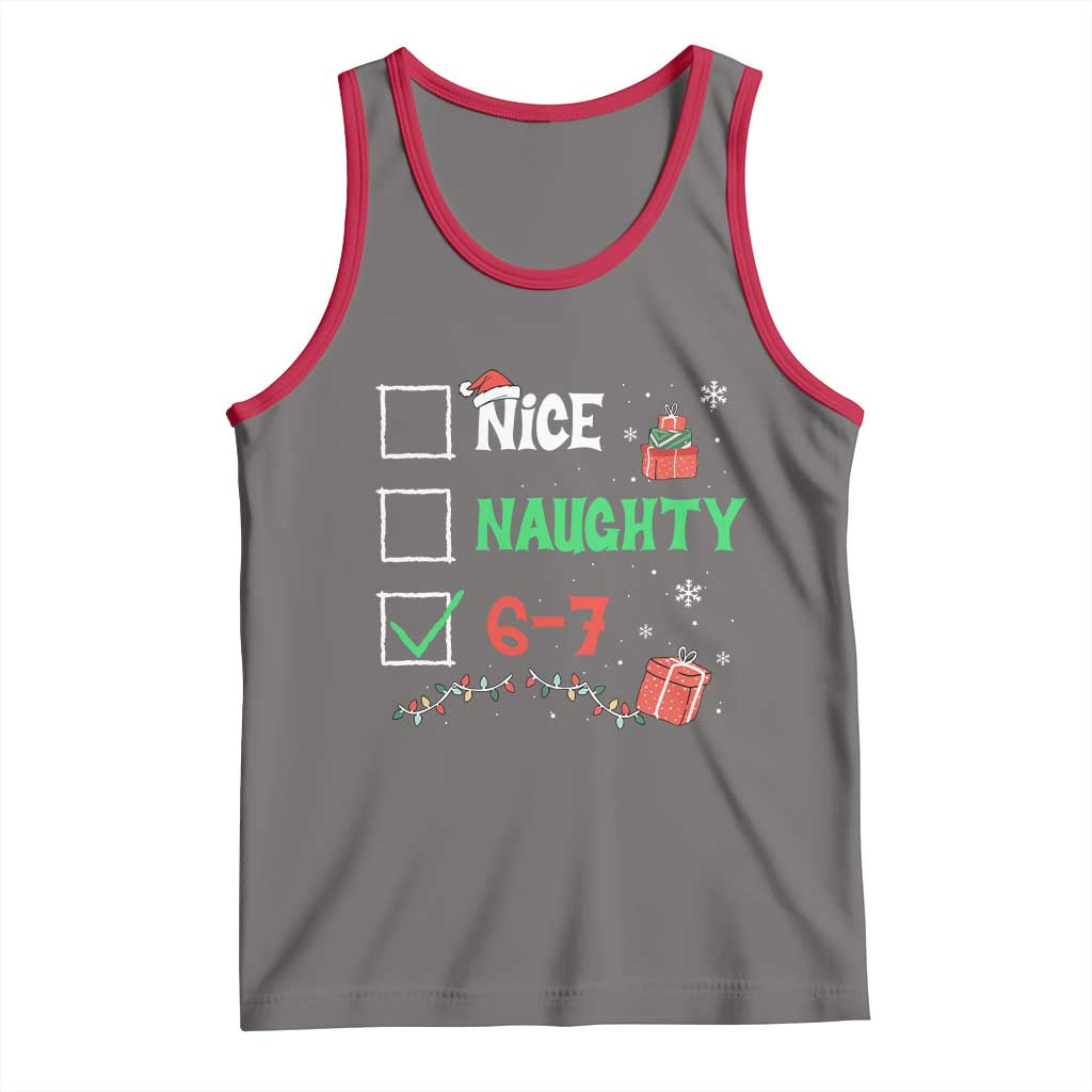 Funny 67 Christmas Tank Top Nice Naughty 67 Xmas Checklist - Wonder Print Shop