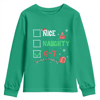 Funny 67 Christmas Youth Sweatshirt Nice Naughty 67 Xmas Checklist - Wonder Print Shop