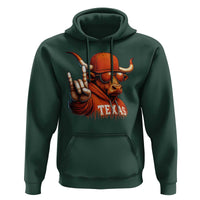 Texas Fan Hoodie Orange Longhorns Cow Texas Pride Sport Lover - Wonder Print Shop