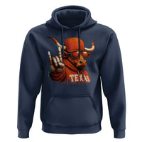 Texas Fan Hoodie Orange Longhorns Cow Texas Pride Sport Lover - Wonder Print Shop