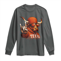 Texas Fan Long Sleeve Shirt Orange Longhorns Cow Texas Pride Sport Lover - Wonder Print Shop