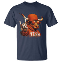 Texas Fan T Shirt Orange Longhorns Cow Texas Pride Sport Lover - Wonder Print Shop