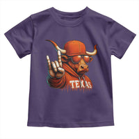 Texas Fan Toddler T Shirt Orange Longhorns Cow Texas Pride Sport Lover - Wonder Print Shop
