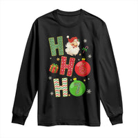 Funny Christmas Santa Ho Ho Ho 67 Long Sleeve Shirt Six Seven Meme 6 7 Xmas Bauble - Wonder Print Shop