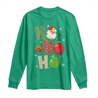 Funny Christmas Santa Ho Ho Ho 67 Long Sleeve Shirt Six Seven Meme 6 7 Xmas Bauble - Wonder Print Shop