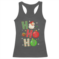 Funny Christmas Santa Ho Ho Ho 67 Racerback Tank Top Six Seven Meme 6 7 Xmas Bauble - Wonder Print Shop