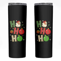 Funny Christmas Santa Ho Ho Ho 67 Skinny Tumbler Six Seven Meme 6 7 Xmas Bauble - Wonder Print Shop