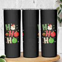 Funny Christmas Santa Ho Ho Ho 67 Skinny Tumbler Six Seven Meme 6 7 Xmas Bauble - Wonder Print Shop