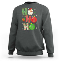 Funny Christmas Santa Ho Ho Ho 67 Sweatshirt Six Seven Meme 6 7 Xmas Bauble - Wonder Print Shop