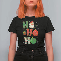 Funny Christmas Santa Ho Ho Ho 67 T Shirt For Women Six Seven Meme 6 7 Xmas Bauble - Wonder Print Shop
